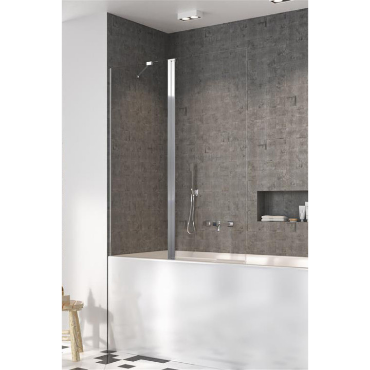 Parawan nawannowy Radaway Nes PNJ 100, lewy, szkło przejrzyste, 100x150cm, profil chrom