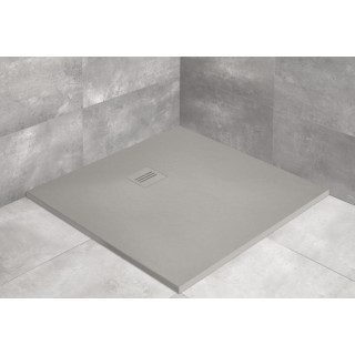 Brodzik Radaway Kyntos C, 100x100, antracytowy