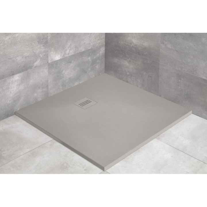 Brodzik Radaway Kyntos C, 100x100, antracytowy