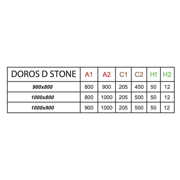 Brodzik Dolphi Radaway Doros D 900x800 prostokątny- sanitbuy.pl