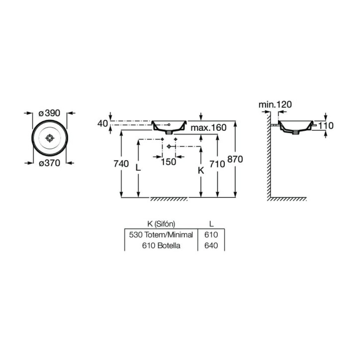 Umywalka ścienna podwójna Roca Gap, 140x46cm, 2 otwory na baterie, przelew, biała