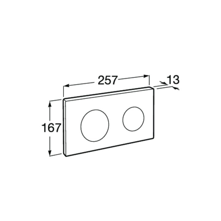 Przycisk spłukujący do stelaża Roca Duplo One, podwójny, PL10, beżowy mat