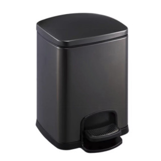 Kosz/pojemnik Stella Premium na odpady prostokątny 12L, srebrny- sanitbuy.pl