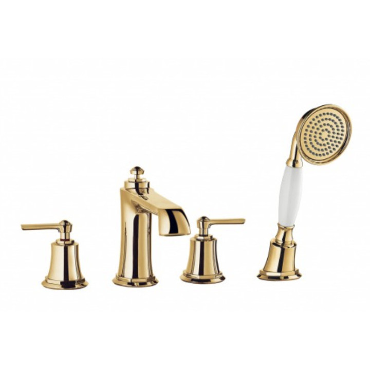 Bateria wannowa 4-otworowa Omnires Armance miedź antyczna wylewka 20cm