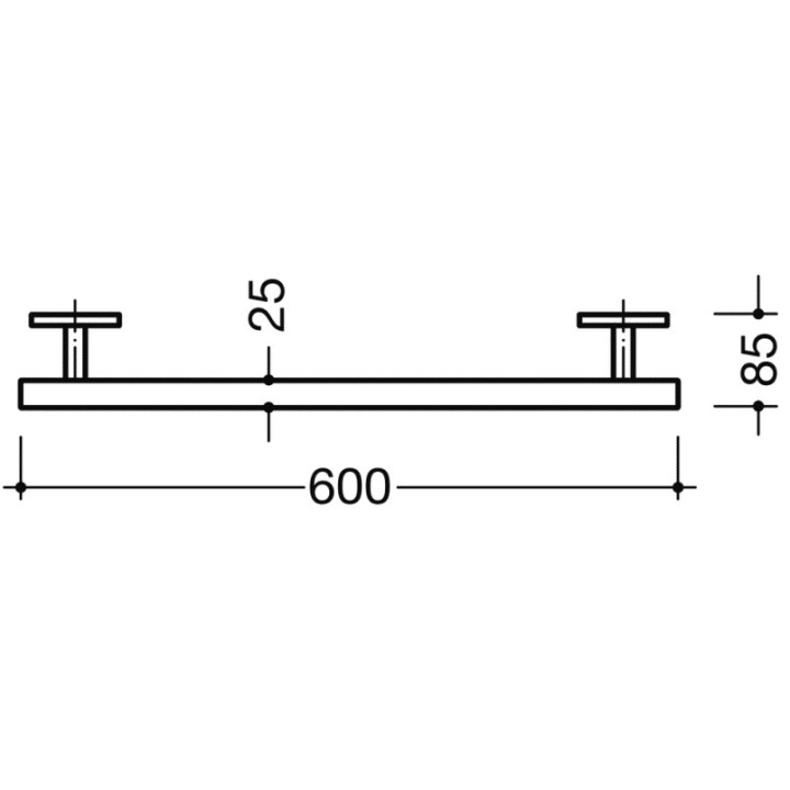 Uchwyt na ręcznik HEWI 40 cm powierzchnia szlifowana