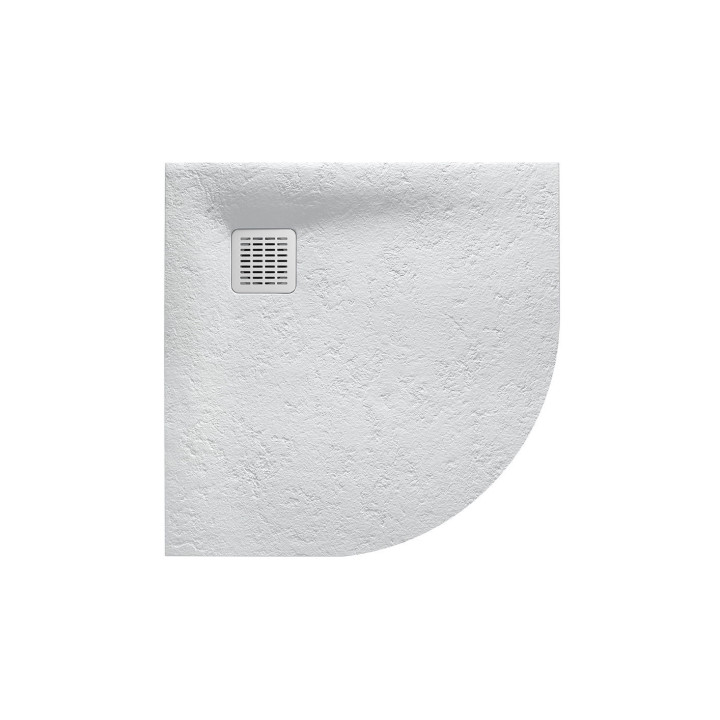 Brodzik prostokątny Roca Terran, 100x70cm, kompozytowy, Stonex, z syfonem, szary łupek