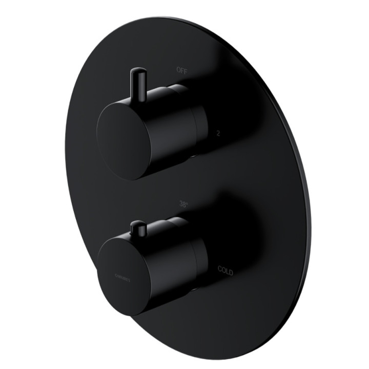 Termostatyczna bateria prysznicowo-wannowa Omnires Y, podtynkowa, element natynkowy, chrom