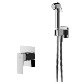 Zestaw bidetowy Omnires Parma, podtynkowy, czarny mat