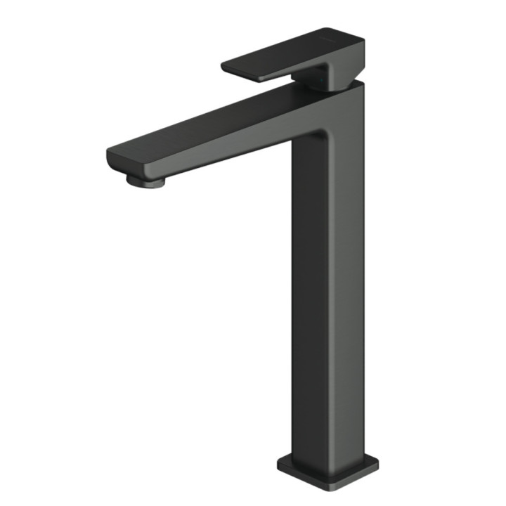 Bateria umywalkowa Omnires Parma, wysokość 15cm, grafit