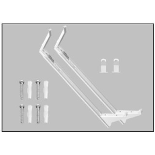 Zestaw zawieszeń szynowych Purmo Monclac MCA-D do grzejników płytowych bez zaczepów o wysokości 200 mm