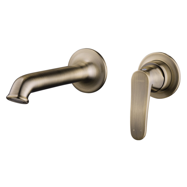 Bateria umywalkowa Omnires Art Deco, podtynkowa, wylewka, 160mm, 2-otworowa, chrom