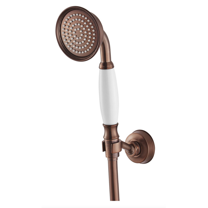 Zestaw prysznicowy Omnires Jimjim, słuchawka 3-funkcyjna z uchwytem i wężem 150cm, grafit