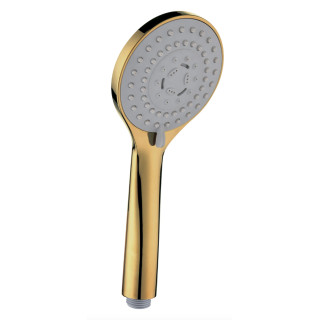 Rączka prysznicowa Omnires Contour, 1-funkcyjna, złoty szczotkowany