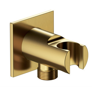 Przyłącze kątowe Omnires, z uchwytem na słuchawkę, kwadratowa rozeta, antracyt