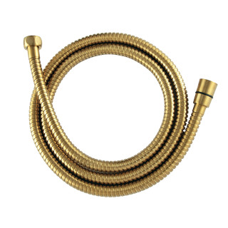 Wąż prysznicowy Omnires 150 cm w osłonie stalowej złoto