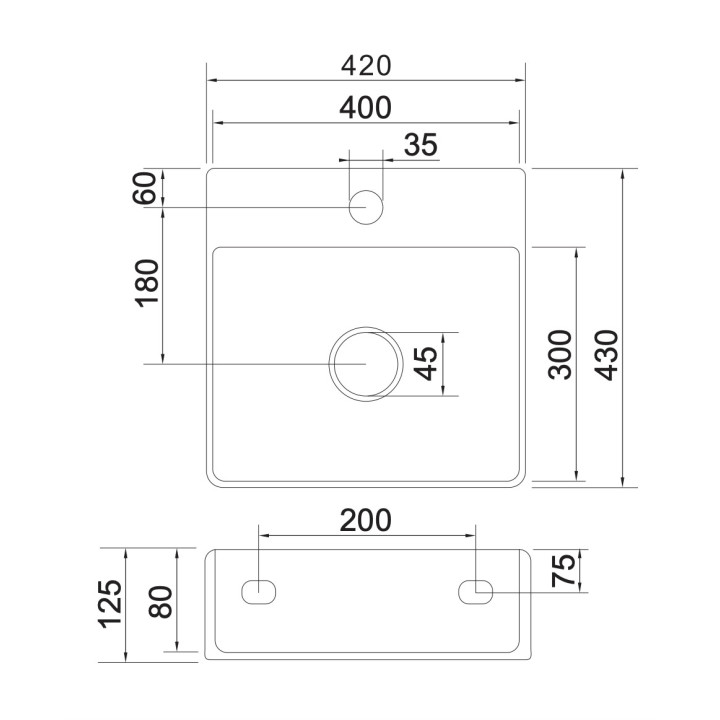 Umywalka nablatowa/wisząca Omnires Garland, 60x43cm, z przelewem, otwór na baterię, biały połysk