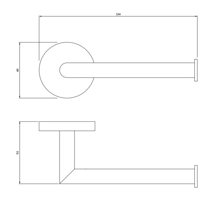Wieszak/ Uchwyt na papier Omnires Modern Project, złoto