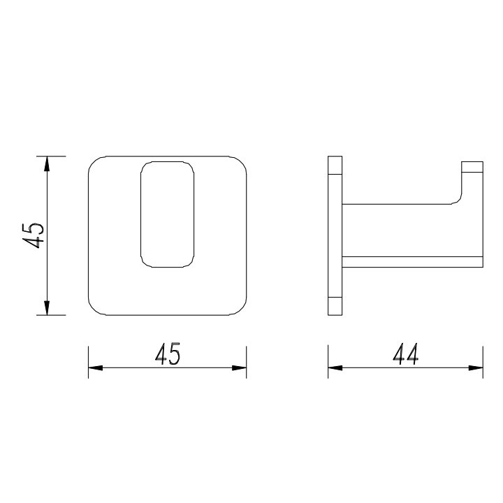 Haczyk pojedynczy Omnires Nelson, czarny mat
