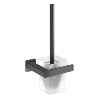 Szczotka toaletowa wisząca Omnires Nelson czarny mat