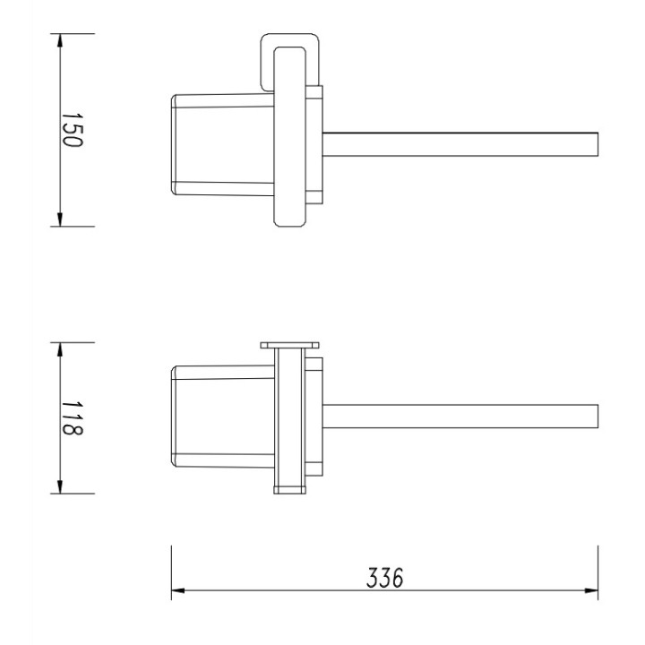 Szczotka toaletowa wisząca Omnires Nelson czarny mat