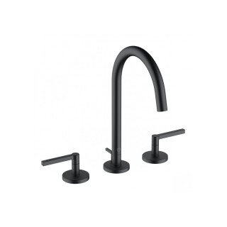 Bateria umywalkowa 3-otworowa Kludi Nova Fonte Puristic, stojąca, uchwyty proste, chrom