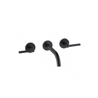 Bateria umywalkowa 3-otworowa Kludi Nova Fonte Puristic, stojąca, uchwyty proste, chrom