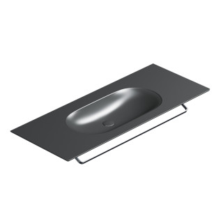 Umywalka wisząca Catalano Horizon, 125x50cm, bez przelewu, bez otworu na baterię, biały połysk