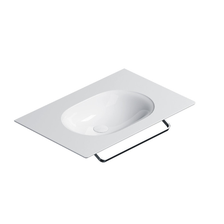 Umywalka wisząca Catalano Horizon, 100x50cm, bez przelewu, bez otworu na baterię, biały połysk