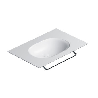 Umywalka wisząca Catalano Horizon, 75x50cm, bez przelewu, bez otworu na baterię, biały połysk