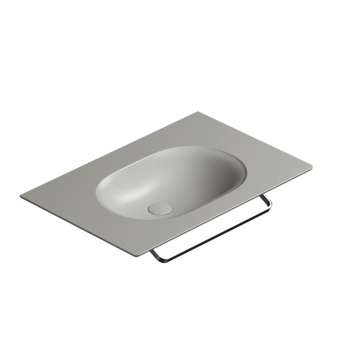 Umywalka wisząca Catalano Horizon, 75x50cm, bez przelewu, bez otworu na baterię, biały połysk