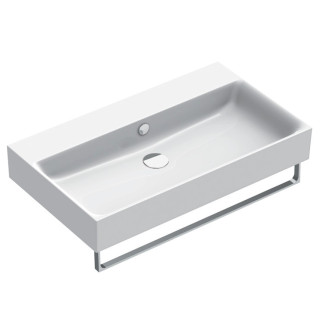 Umywalka wisząca Catalano New Premium, 100x47cm, z przelewem, bez otworu na baterię, biały połysk