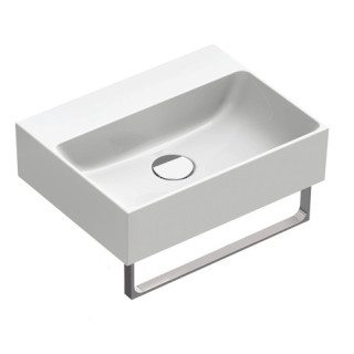 Umywalka wisząca/nablatowa Catalano Verso, 55x35cm, bez przelewu, bez otworu na baterię, biały połysk