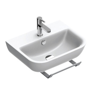 Umywalka wisząca/nablatowa Catalano Verso, 40x32cm, bez przelewu, bez otworu na baterię, biały połysk