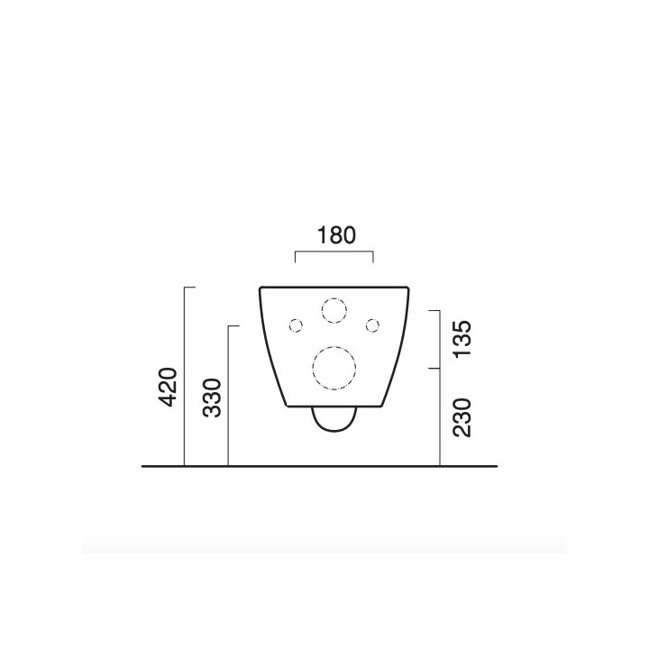Miska wisząca Catalano Sfera Eco NewFlush, 54x35cm, biały połysk