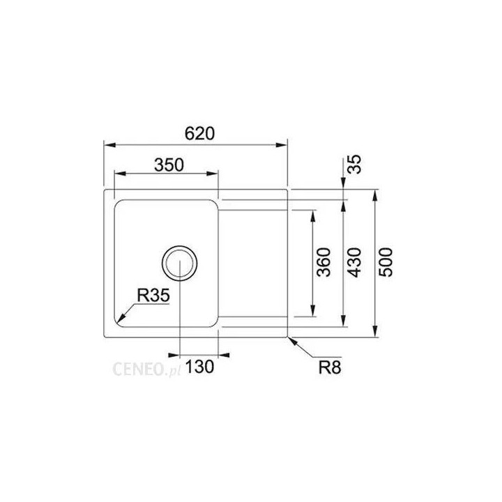 Zlewozmywak Franke Sirius 2.0 SD2 611-78 XL Tectonite, wbudowywany, 78x50cm, kolor Onyx