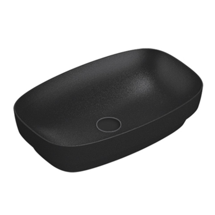 Umywalka wpuszczana w blat Catalano Green, 65x40cm, bez przelewu, cement satynowy