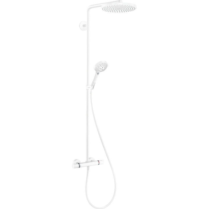 Komplet prysznicowy Hansgrohe Showerpipe Raindance Select S 240 1jet P, bateria termostatyczna, czarny mat