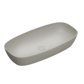 Umywalka wpuszczana w blat Catalano Green, 40x40cm, bez przelewu, brązowy satynowy