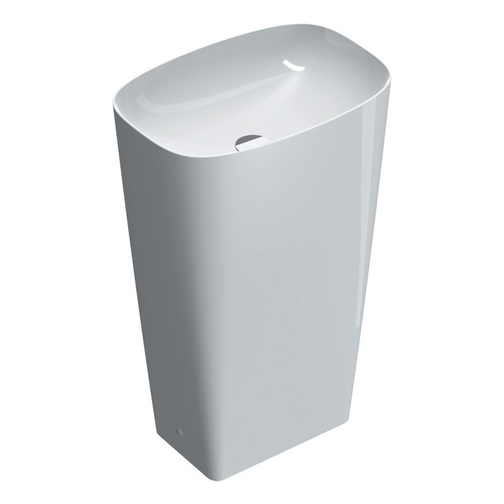 Umywalka wpuszczana w blat Catalano Green Lux, 40x40cm, bez przelewu, biały satynowy