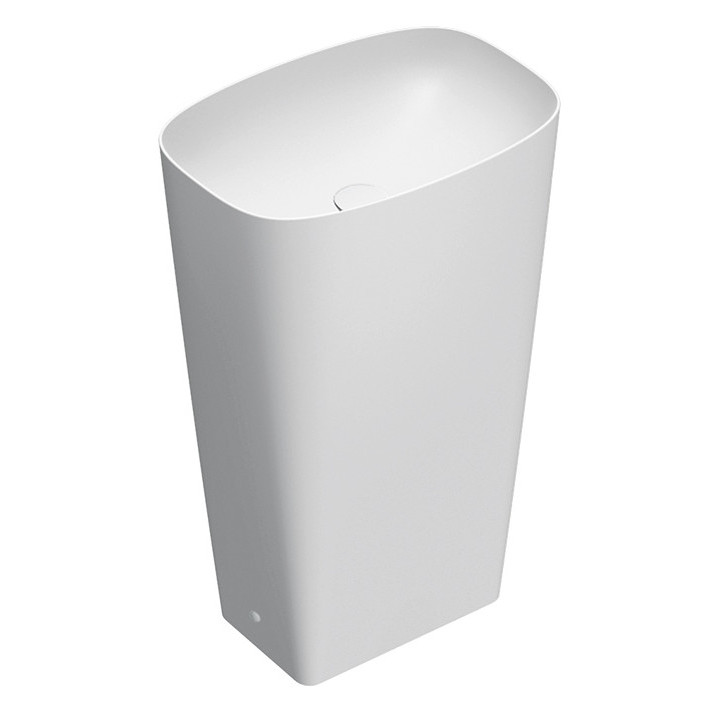 Umywalka wpuszczana w blat Catalano Green Lux, 40x40cm, bez przelewu, biały satynowy