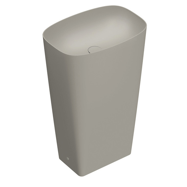 Umywalka wpuszczana w blat Catalano Green Lux, 40x40cm, bez przelewu, biały satynowy