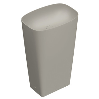 Umywalka wolnostojąca Catalano Green Lux, 55x38cm, bez przelewu, odpływ do ściany, biały połysk