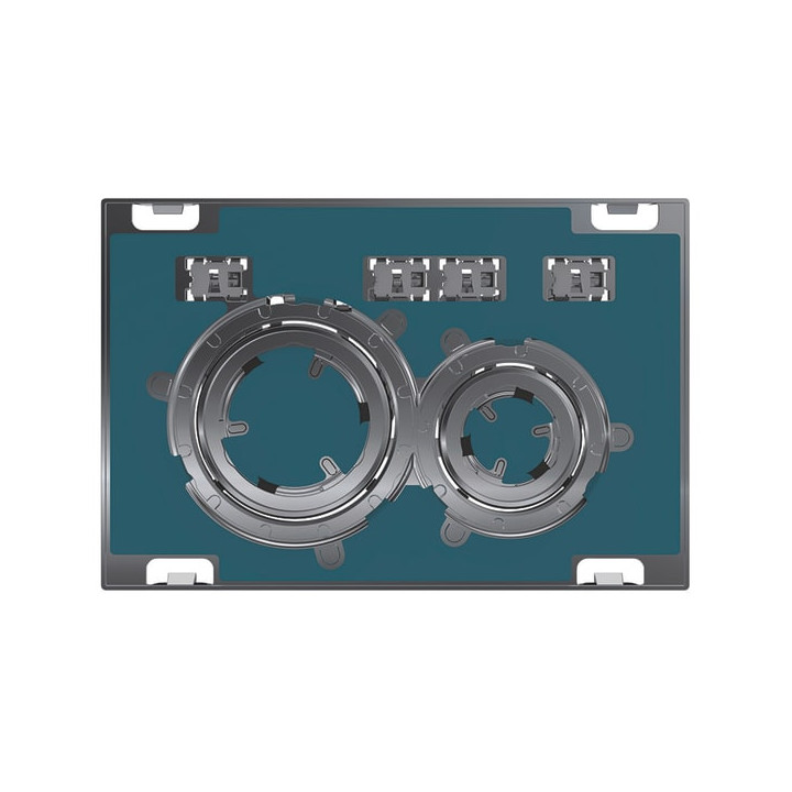 Przycisk uruchamiający Geberit Sigma20, do spłukiwania dwudzielnego, imitacja betonu/chrom