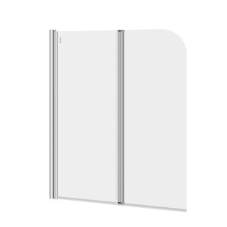 Parawan nawannowy Cersanit Easy New, 140x115cm, dwuczęściowy, CleanPro, chrom