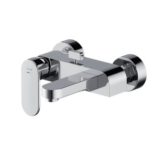 Bateria wannowa-natryskowa Cersanit Crea, natynkowa, 2 wyjścia wody, chrom