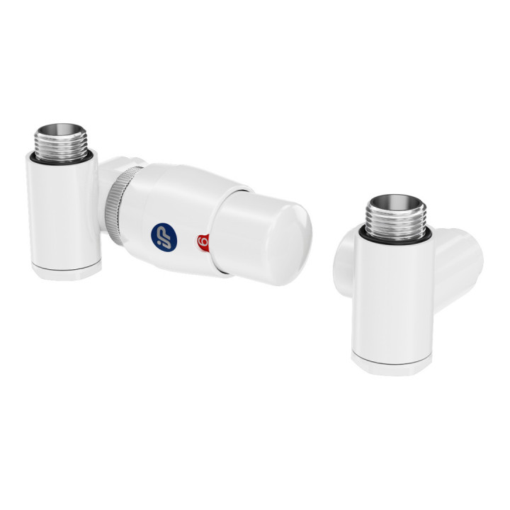 Zestaw termostatyczny Instal Projekt Z14 osiowy, lewy (do instalacji pex) - biały