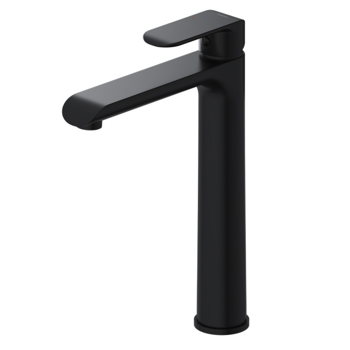 Bateria umywalkowa Omnires Sacramento, stojąca, wysokość 279mm, czarny mat