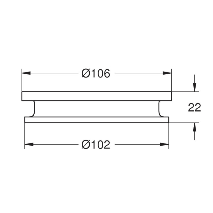 Mydelniczka Grohe Allure, szklana, do kompletowania z uchwytem