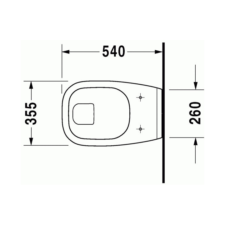 Miska WC wisząca Duravit D-Code, 56x36cm, HygieneGlaze, biała