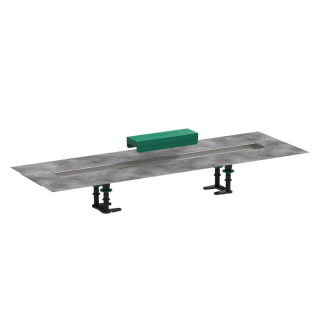 Odpływ liniowy Hansgrohe RainDrain Match, 70 cm, ze stelażem o regulowanej wysokości - chrom